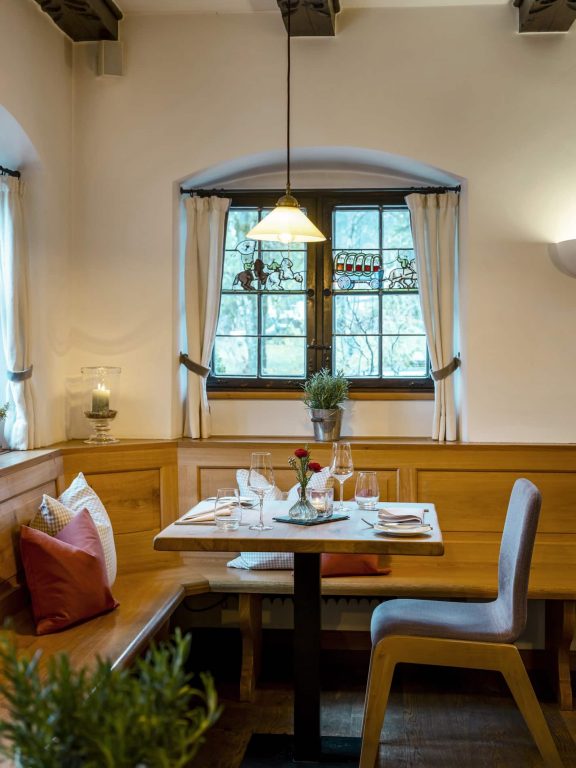 Gedeckter Tisch Restaurant Alperie am Schliersee